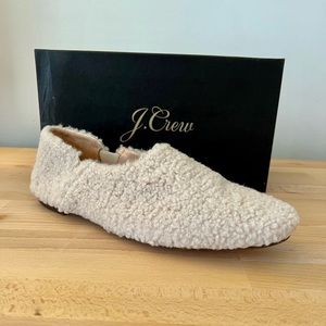 J.Crew Faux Shearling Ballet Flats